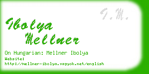 ibolya mellner business card